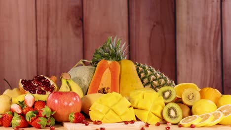 a vibrant display of assorted fresh fruits