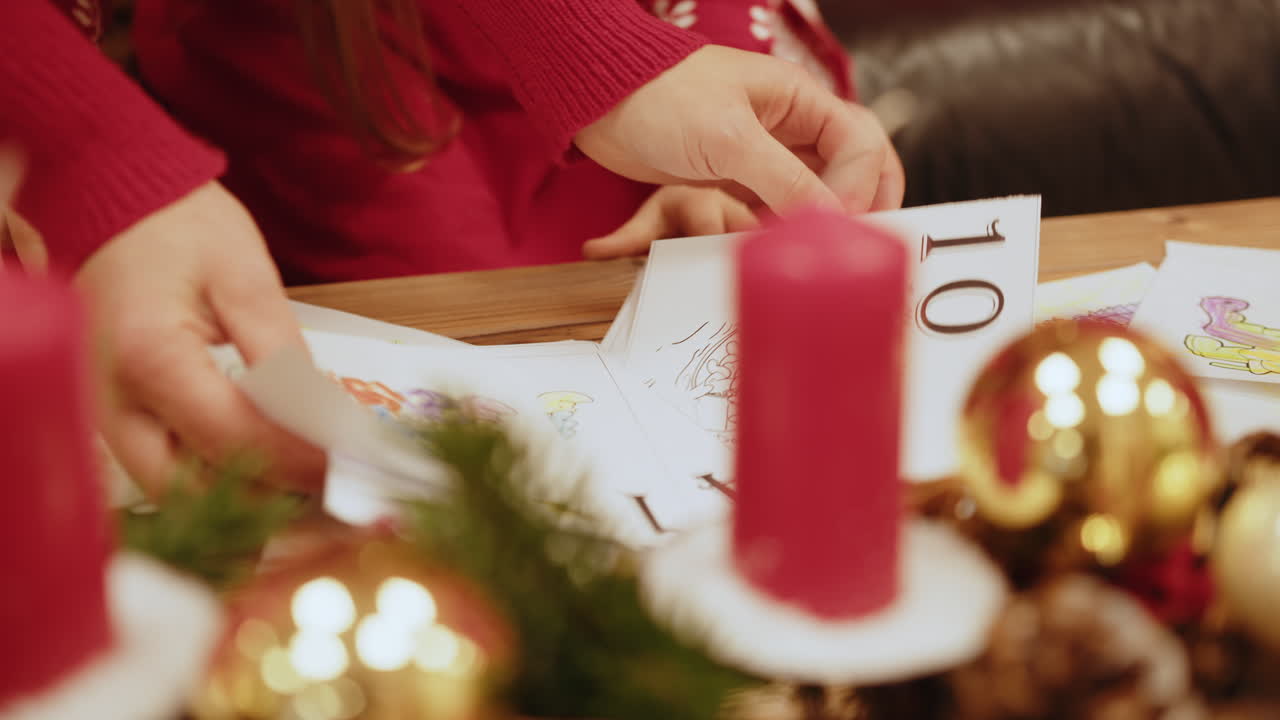 colorear para niños calendario de adviento de navidad