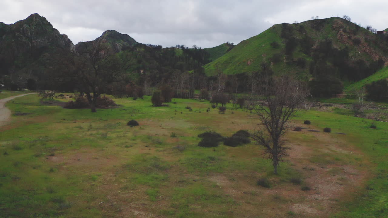 спокойный пейзаж горной долины
