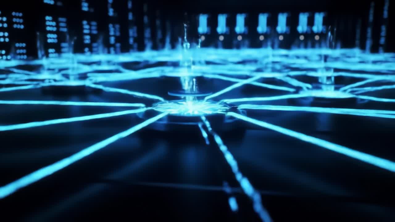 red abstracta de conexiones