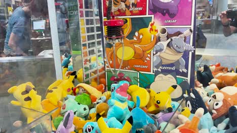 pokemon claw machine with plush toys