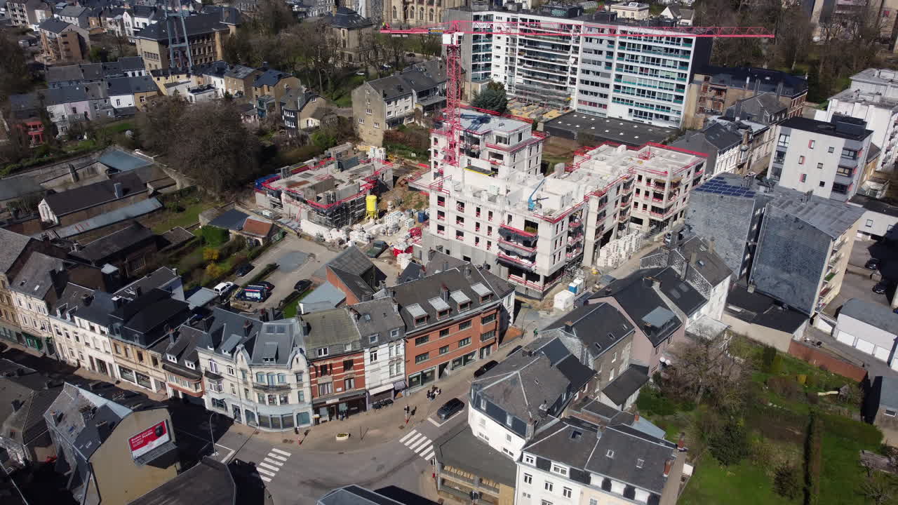 Construction Site of a New Building in Urban Area