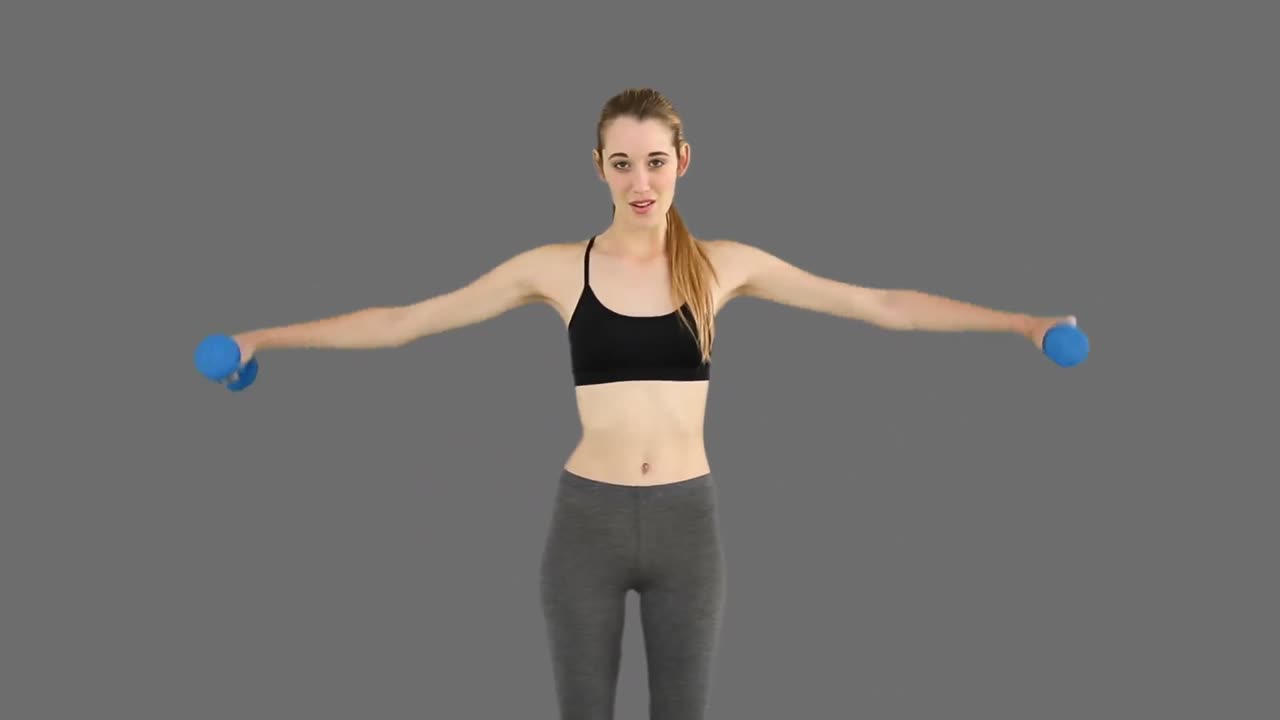 덤벨을 들어 올리는  ⁇  모델