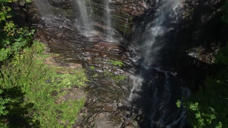 amicalola falls with a rainbow in georgia