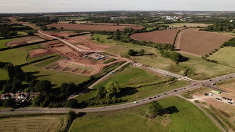 Obras-Verano-2021-Warwickshire-Coventry-Road-Kenilworth-Vista-Aérea