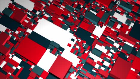 abstract 3d background with red and blue geometric shapes