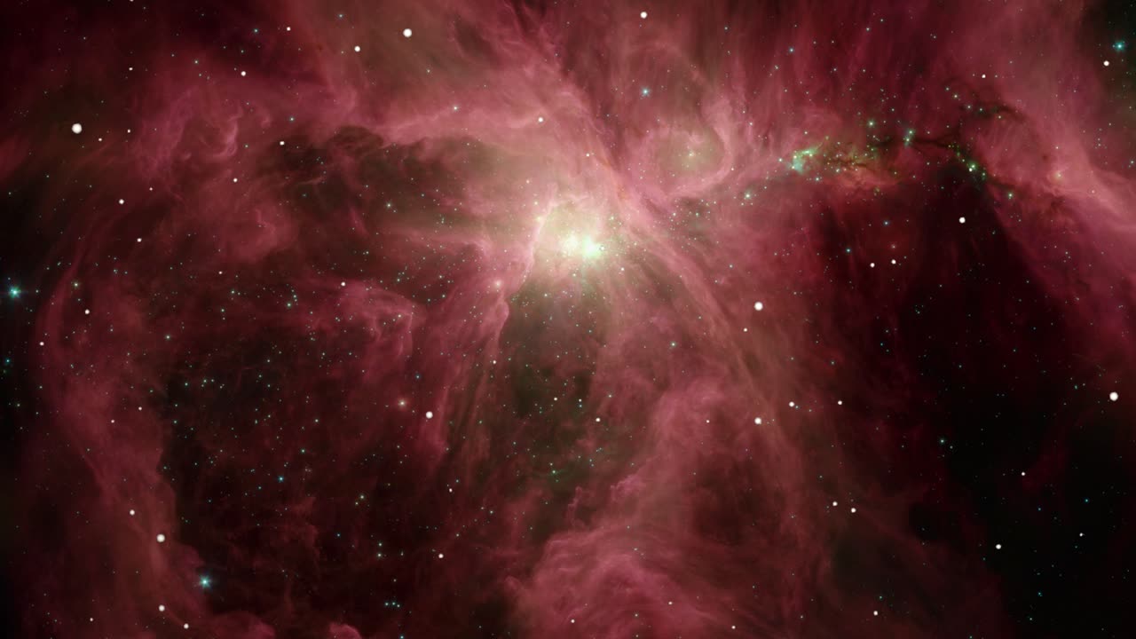 우주 탐사, 깊은 우주에서 성운으로 날아가는 우주 4k