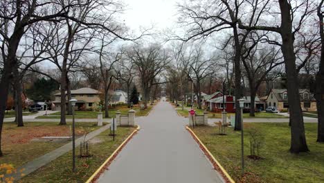 The-entry-are-of-McGraft-park-in-Muskegon,-MI