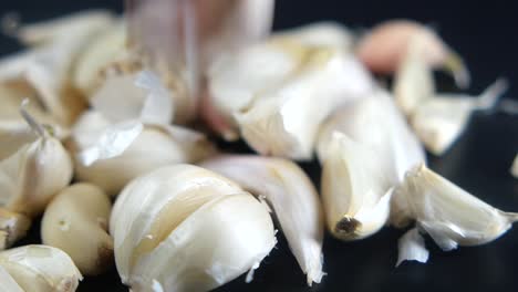 close-up of fresh garlic cloves