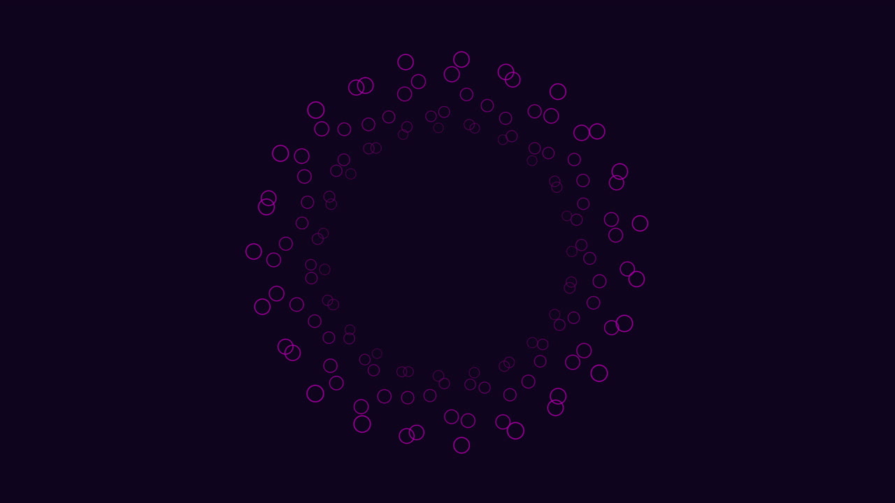 복잡한 원형 패턴으로 색 원을 가진 어두운 파란색 배경으로 짜여진 나선형