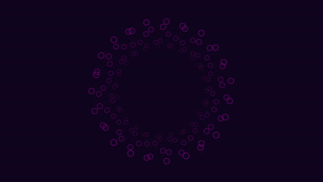 espiral tejida de fondo azul oscuro con círculos blancos en un intrincado patrón circular