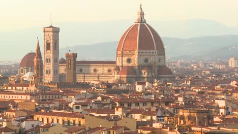 establishing shot over florence italy  1