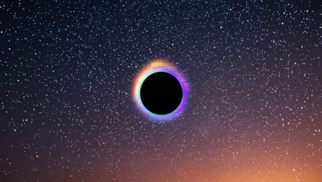 black hole in space