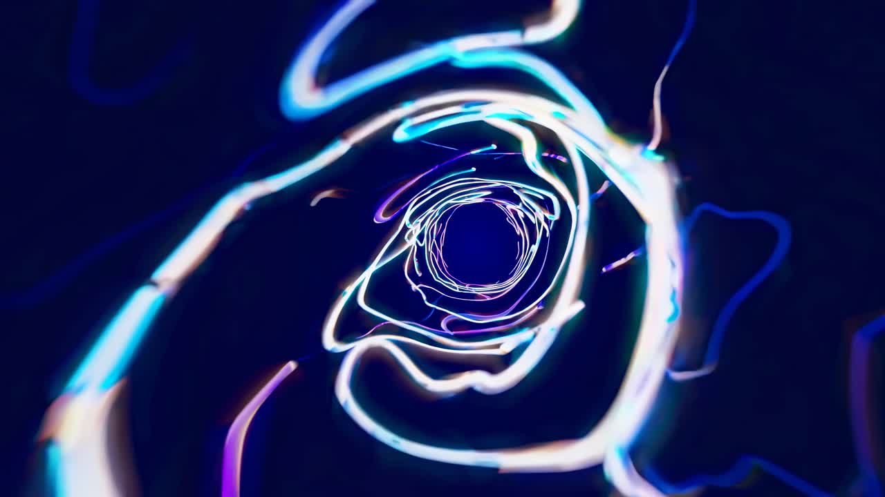 túnel de resplandor abstracto