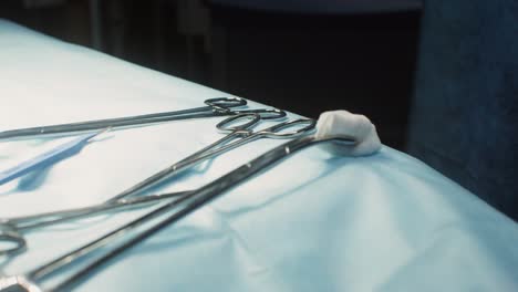 surgical instruments on a sterile field