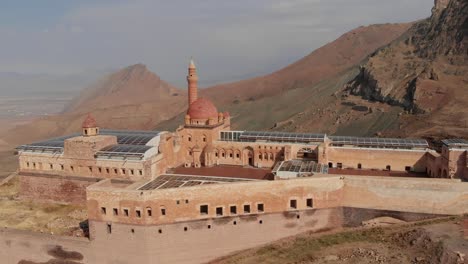 ishak pasha palace in agri city, eastern turkey