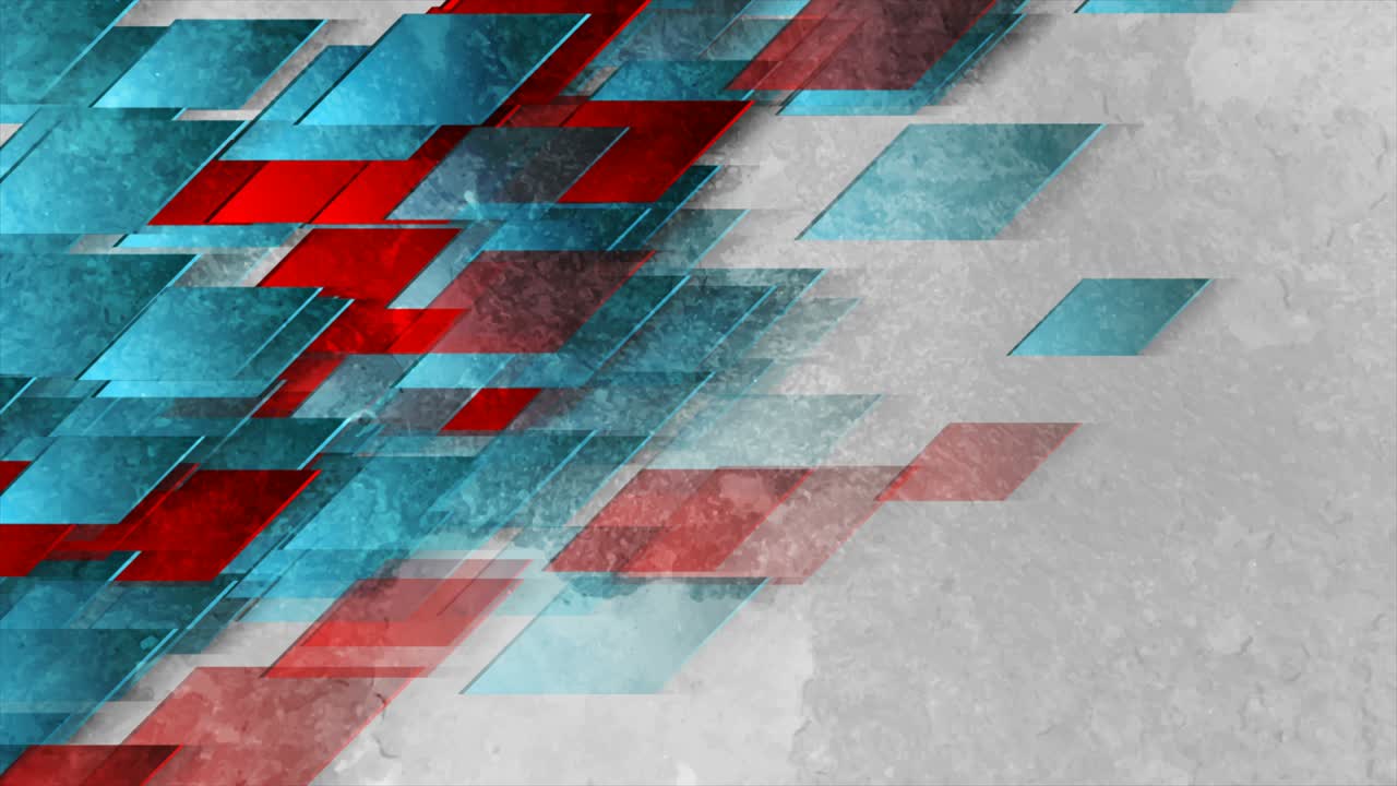 formas geométricas abstractas y brillantes en movimiento sobre un fondo gris