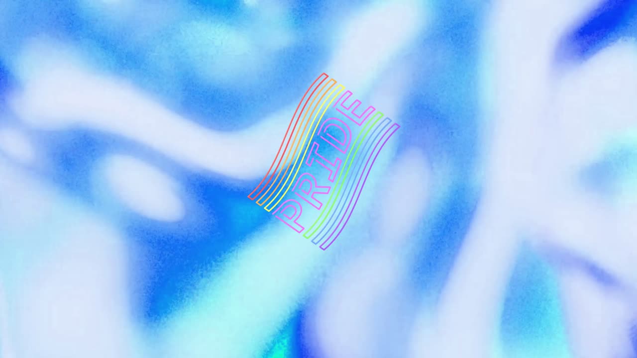 파란색 배경 위에 자존심과  ⁇ 발의 애니메이션