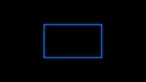 abstract light neon frame on black background. laser show looped animation . 4k video