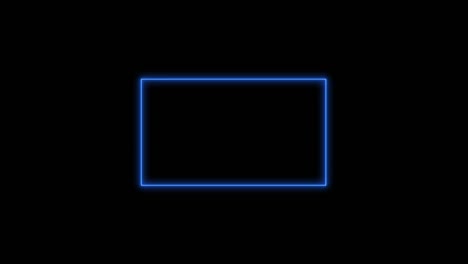 marco de neón de luz abstracta en fondo negro. espectáculo de láser animación en bucle. video 4k