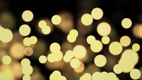4k loop abstract motion background shining gold particles. shimmering glittering particles with bokeh.