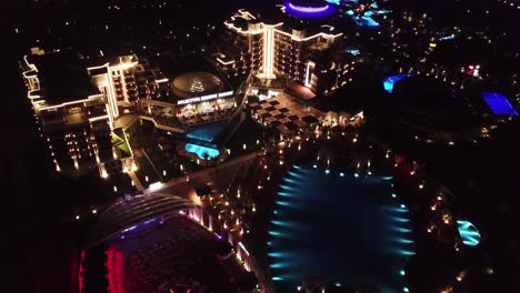 luxury resort at night