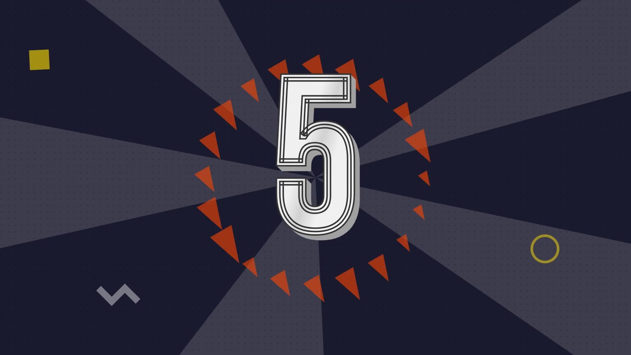 Animated Countdown Timer from Ten to Zero