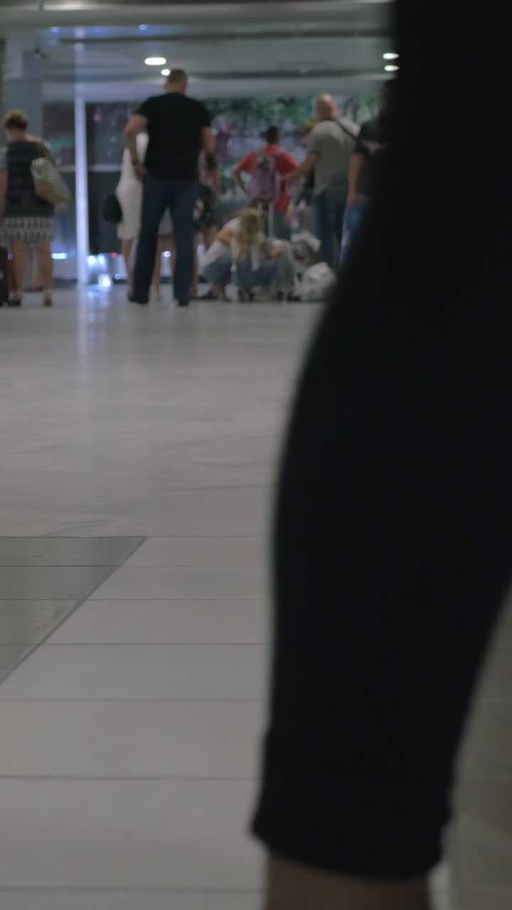 Luggage in an airport