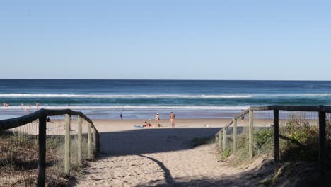 people enjoying a sunny day at the beach