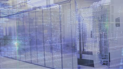 animation of data processing over computer servers