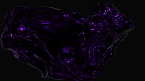 dynamic black and purple liquid with shiny swirling patterns