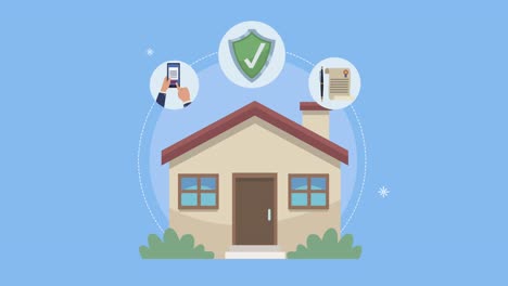 servicio de animación de seguros con propiedad de la casa