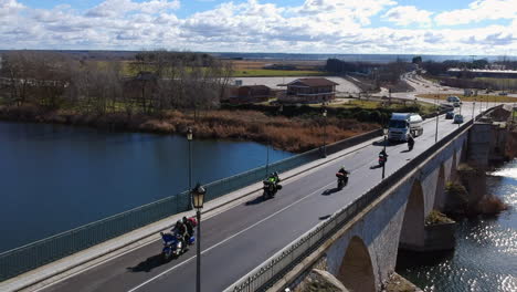 motorcycles, aerial views motorcycles, aerial views