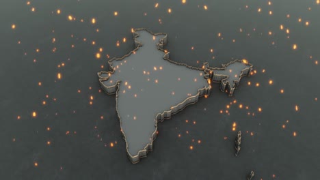 indian map background 4k