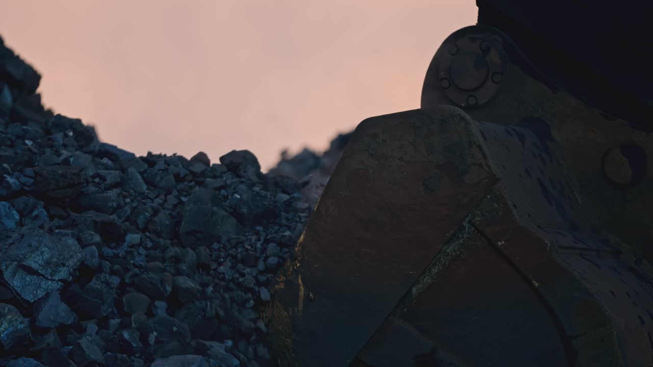 광산에서 석탄 로딩 작업