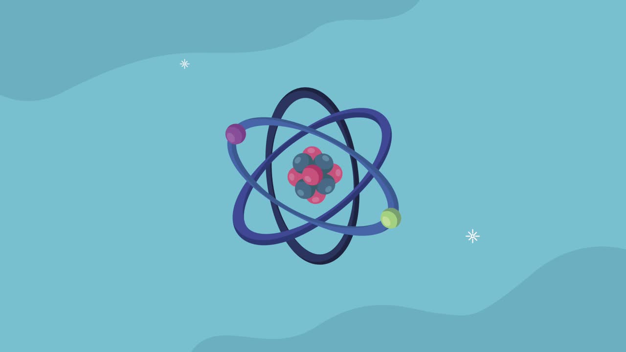atom particle science laboratory animation