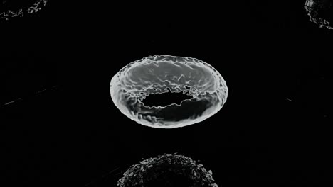 3d render of abstract water ring