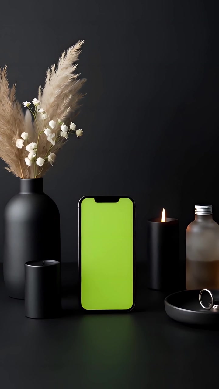 Téléphone Écran Vert 4K