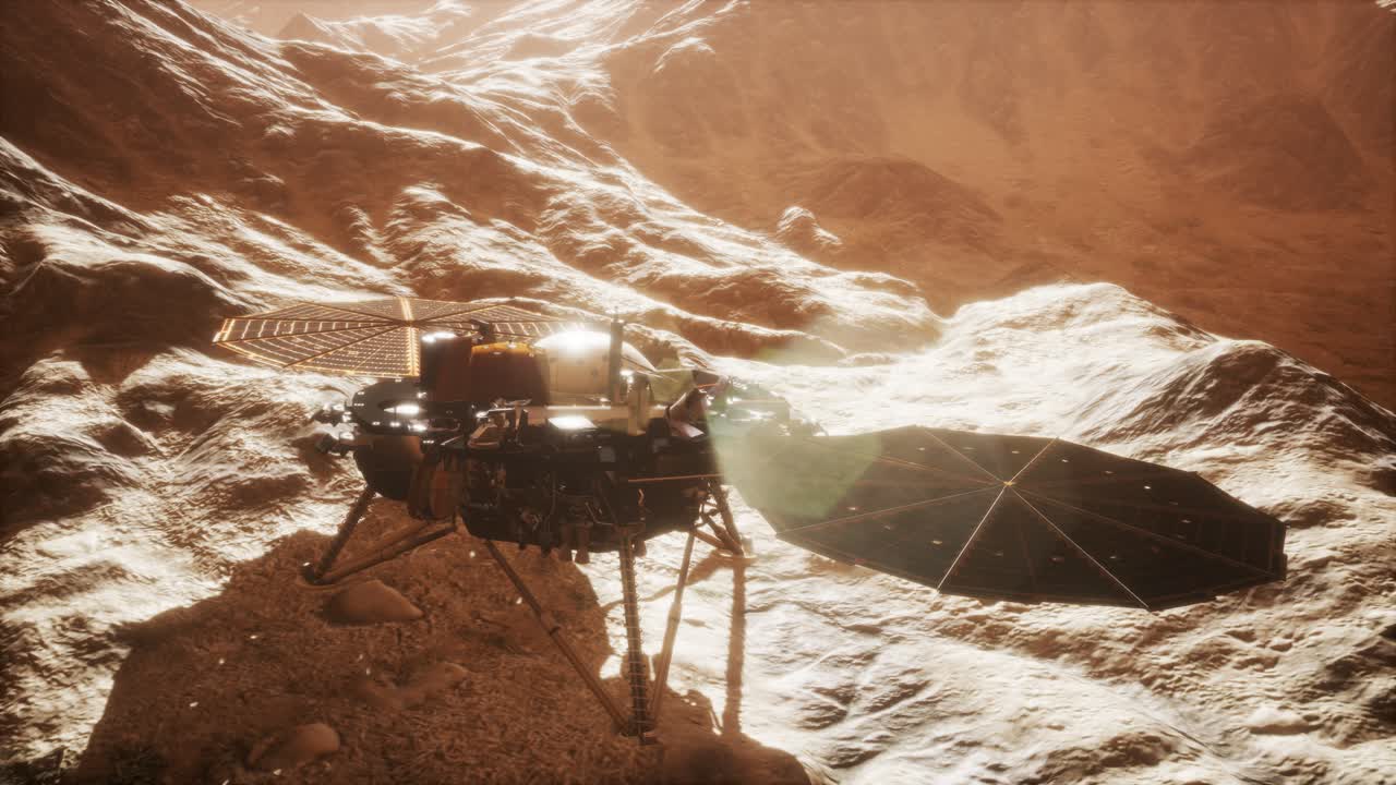 赤い惑星の表面を探索するインサイト・マーズ