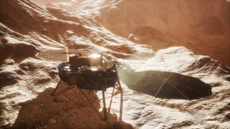 insight marte explorando la superficie del planeta rojo