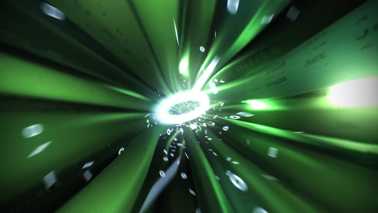 cables binarios viajan a través de datos internet energía circuito eléctrico fibra 4k