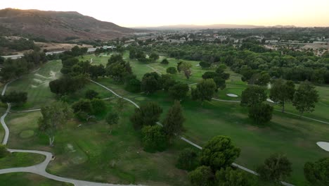 aerial shot of a nice golf course