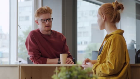 coffee break in modern office