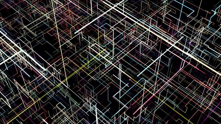 Abstract background with circuit. Digital illustration