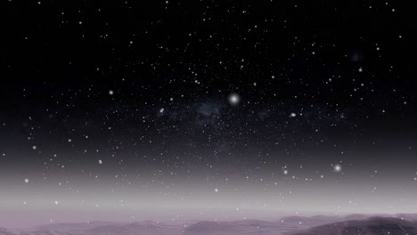a planet's surface with its atmosphere, the universe
