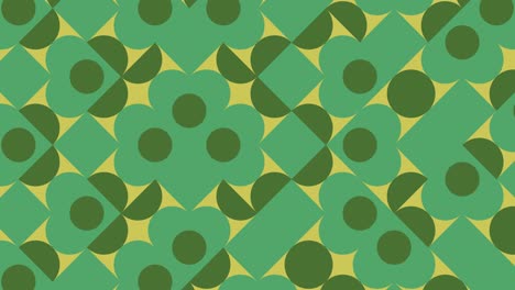 patrón animado abstracto con azulejos geométricos. mosaico dinámico multicolor con elementos muy peri violeta. fondo gráfico de movimiento en un diseño plano