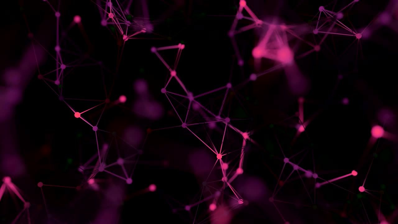 4K Abstract Molecular Mesh.