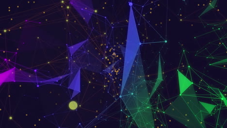 animación de texto y formas de mega venta en fondo negro