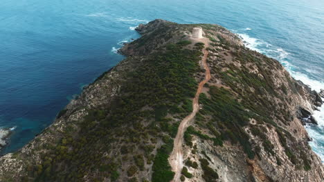 Flying-towards-the-Malfanato-tower-on-the-island-of-Sardinia