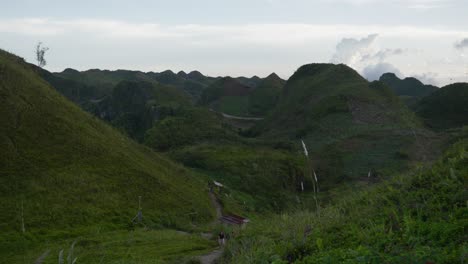 Scenic-view-of-green-valley-seen-from-the-Osmeña-peak-in-Cebu-island